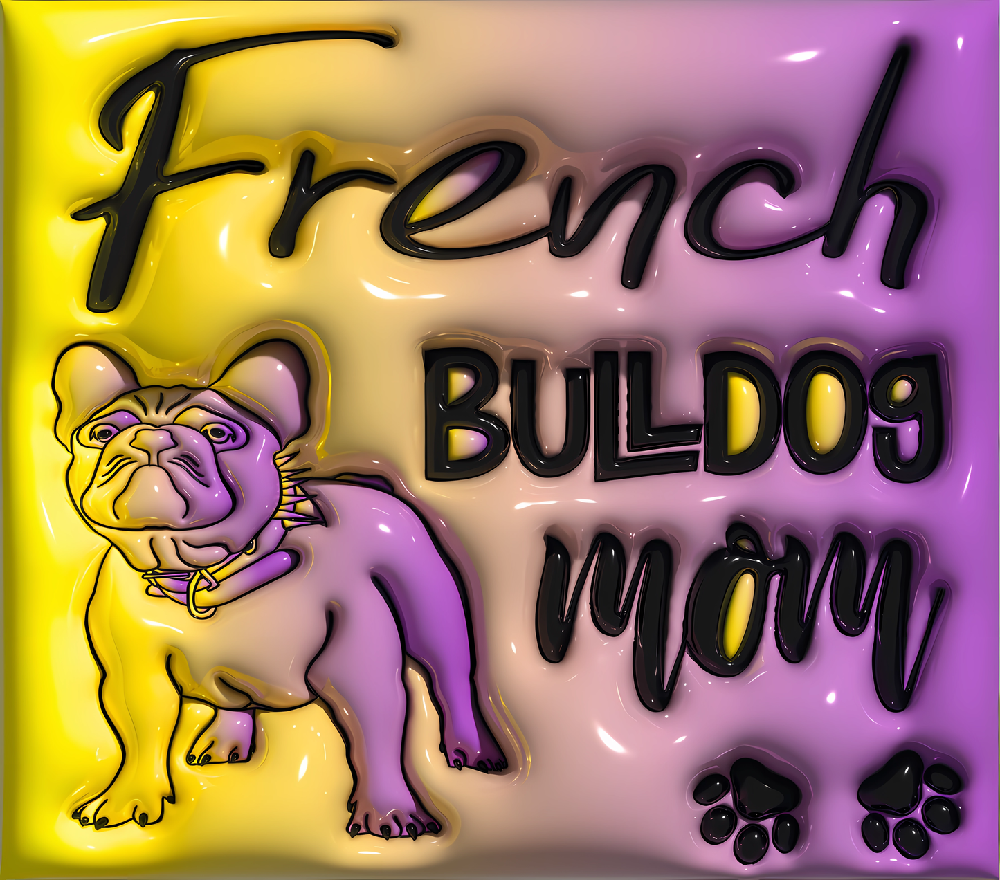 French Bulldog Mom tumbler