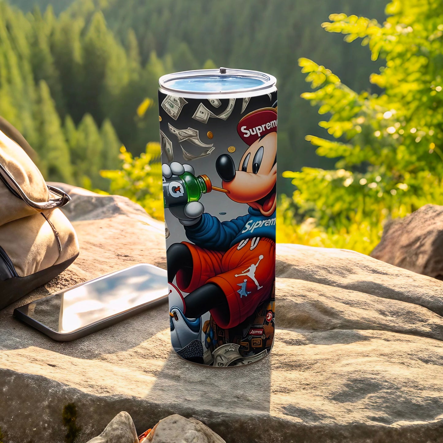 Supreme Mickey Mouse themed drink tumbler