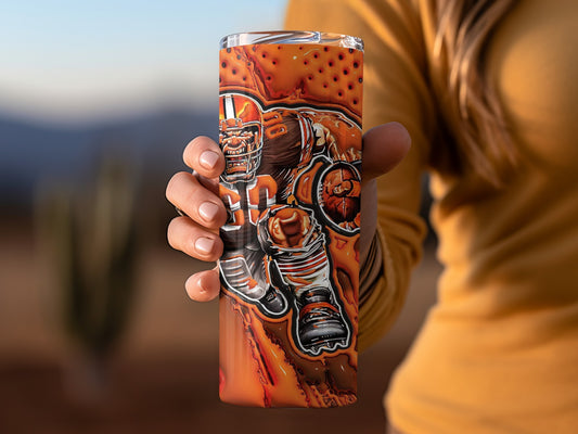 Cleveland Browns Football Team Number 80 Image Tumblers