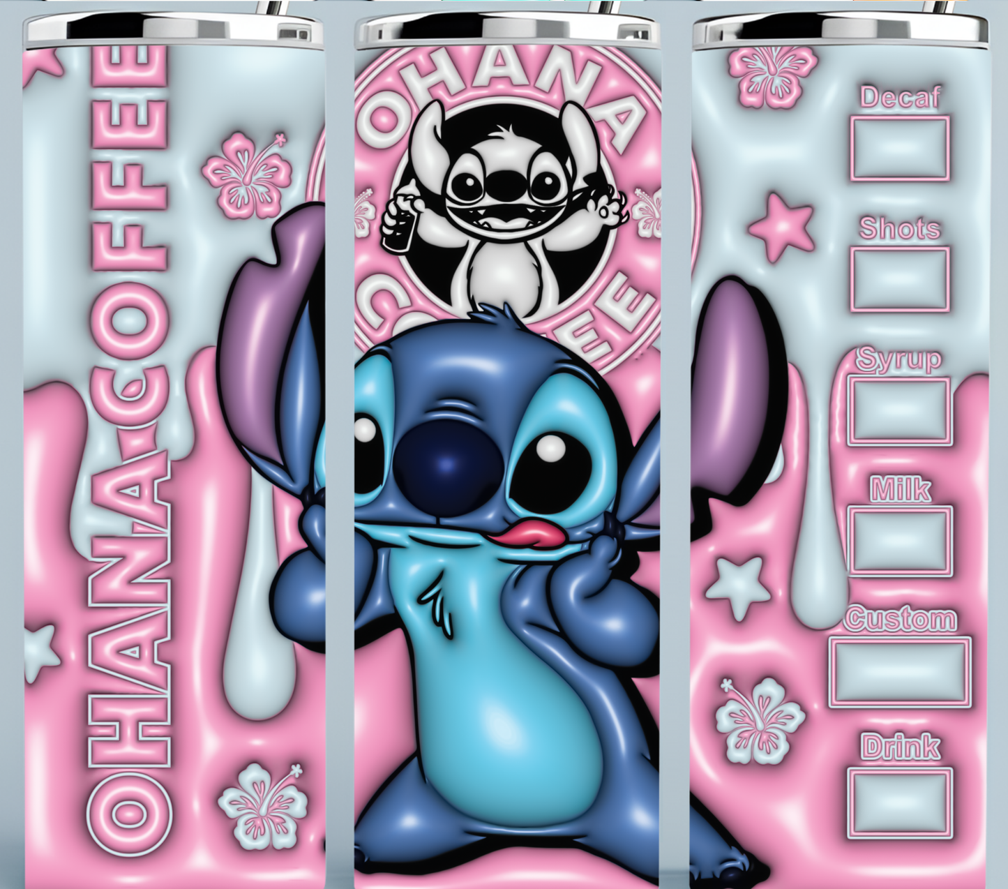 Ohana 3D Coffee Starbucks tumbler