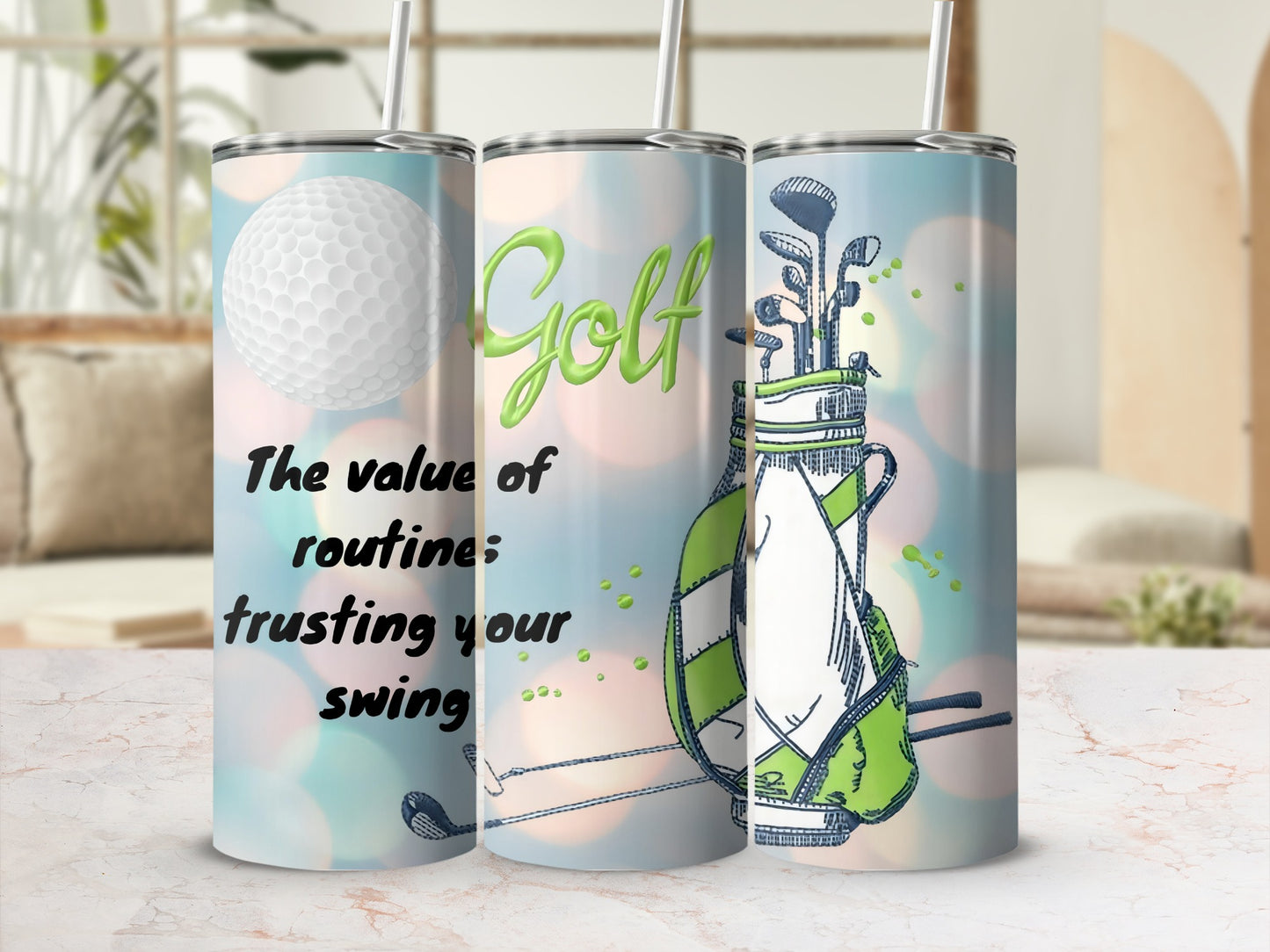 The value of routine trusting your swing golf tumbler
