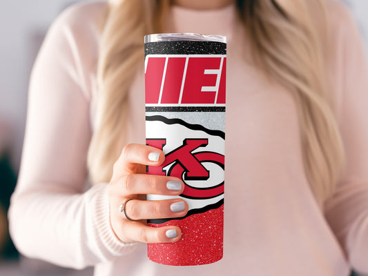 Chiefs Team Logo Design in Patriotic Colors Tumblers
