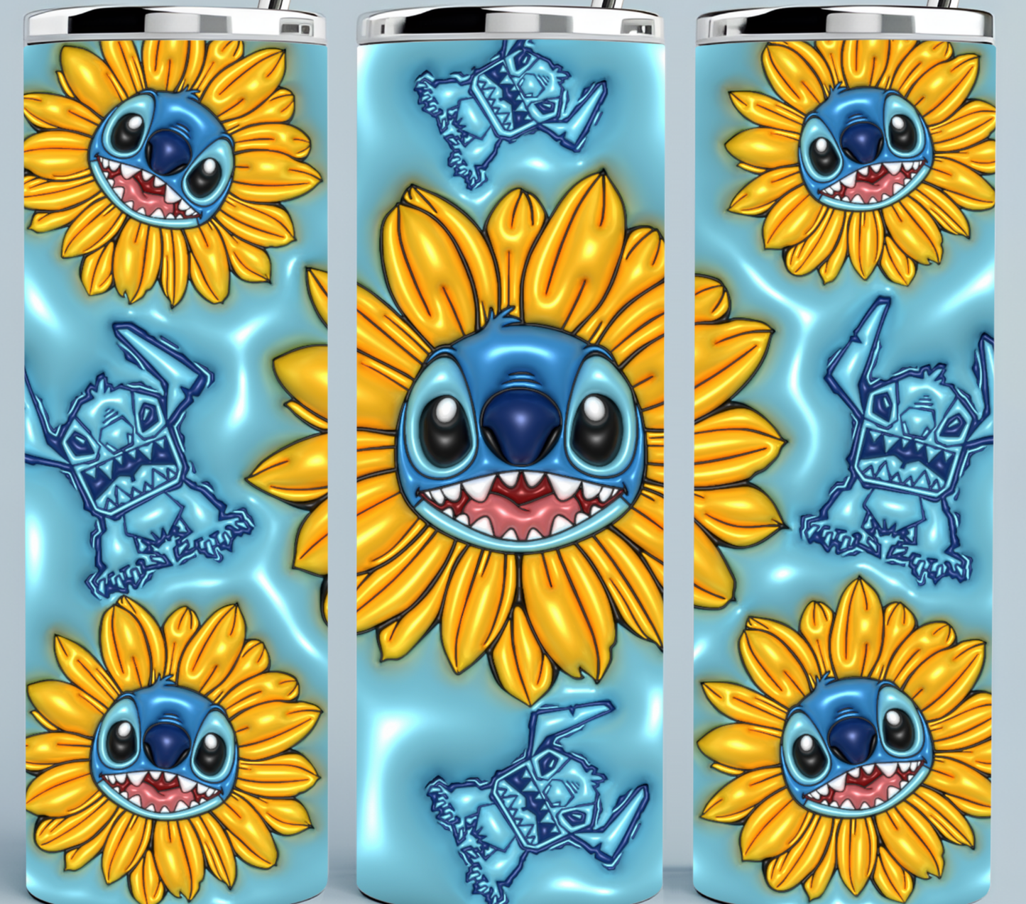 Stitch 3D Inflated tumbler