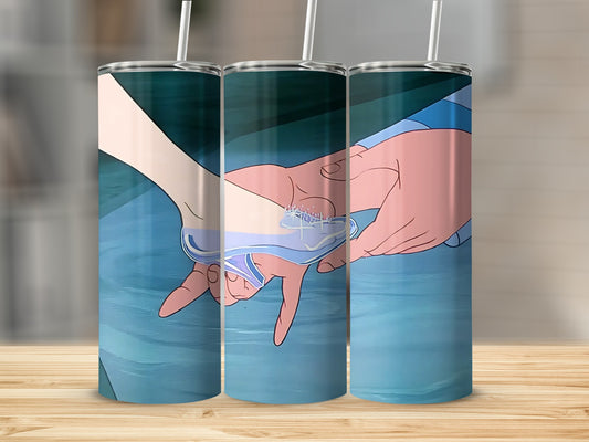 Cinderella Glass Slipper Scene Tumbler Cup
