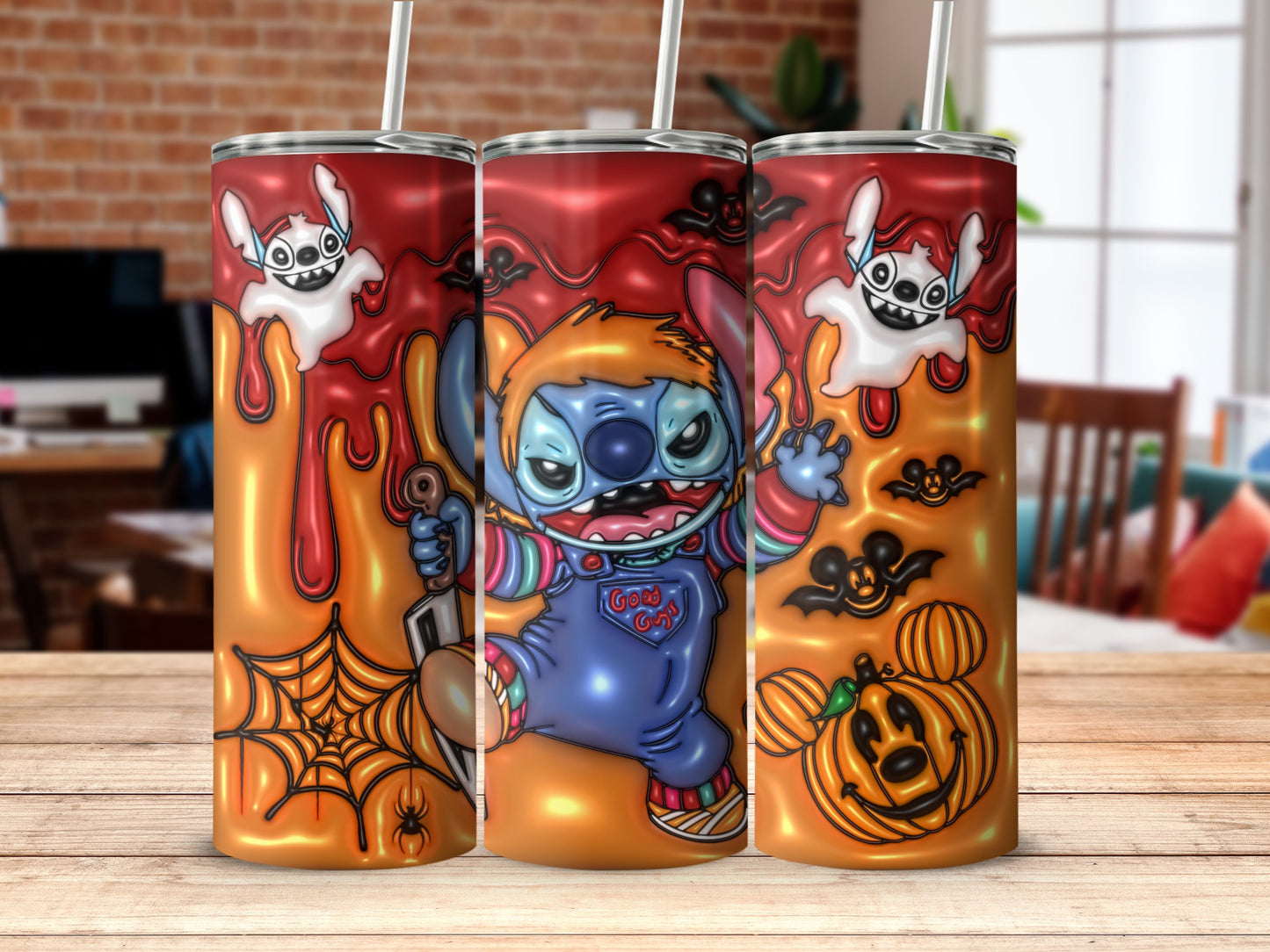 Halloween Theme Cute Character Stainless Steel Tumbler