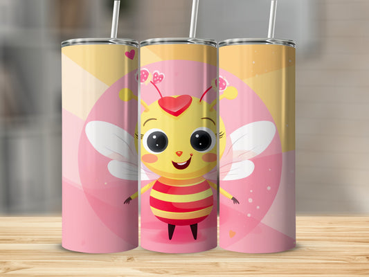 Sweet Cartoon Bumblebee Hearts Pink Yellow Design product type
Bee
Bumblebee
Cartoon Bee
Cute Bee
Adorable Bee
Happy Bee
Pink Design
Yellow Design
Hearts
Love Theme
Bee Illustration
Kawaii
Sweet Character
Kids Theme
Animal Print
Insect Art
Drinkware
Tumbler Design
Valentine Bee
Spring Vibes