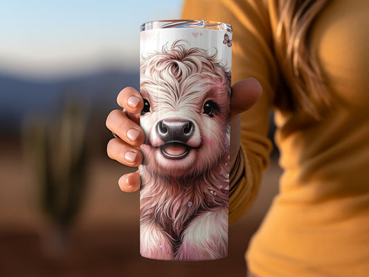 Cute Smiling Llama Stainless Steel Tumbler Cup