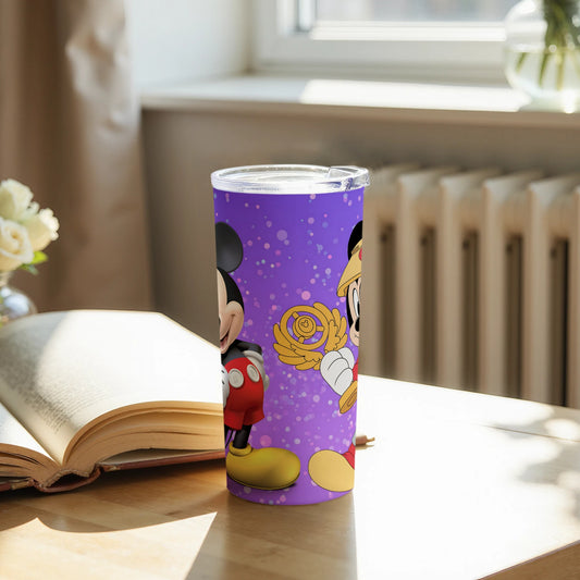 Purple Mickey Mouse Patterned Tumbler Cup product