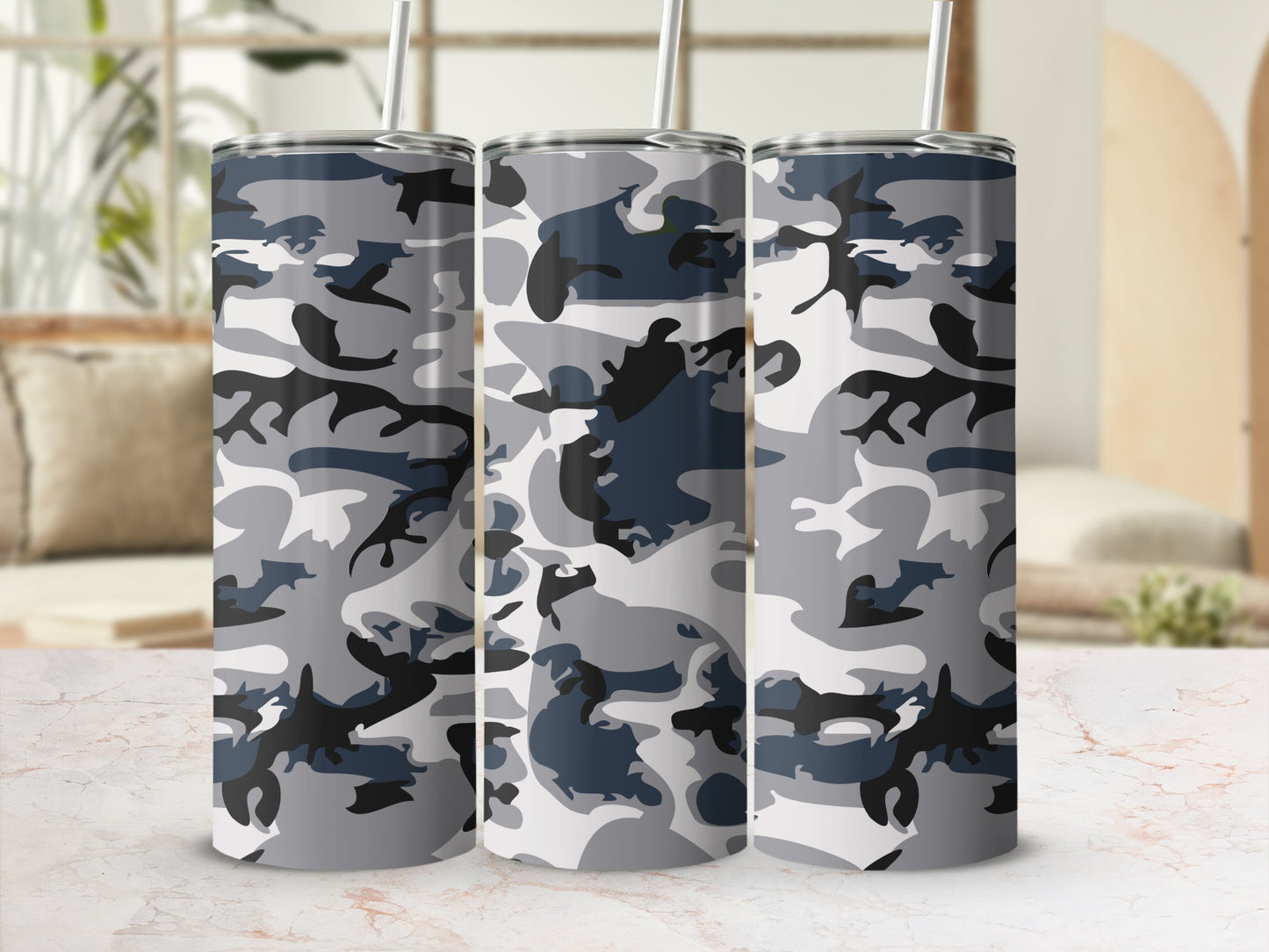 Camouflage Pattern 20oz Tumbler for Drinks Stainless Steel