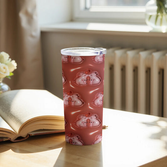 Cute Lips Themed Insulated Tumbler for Beverages