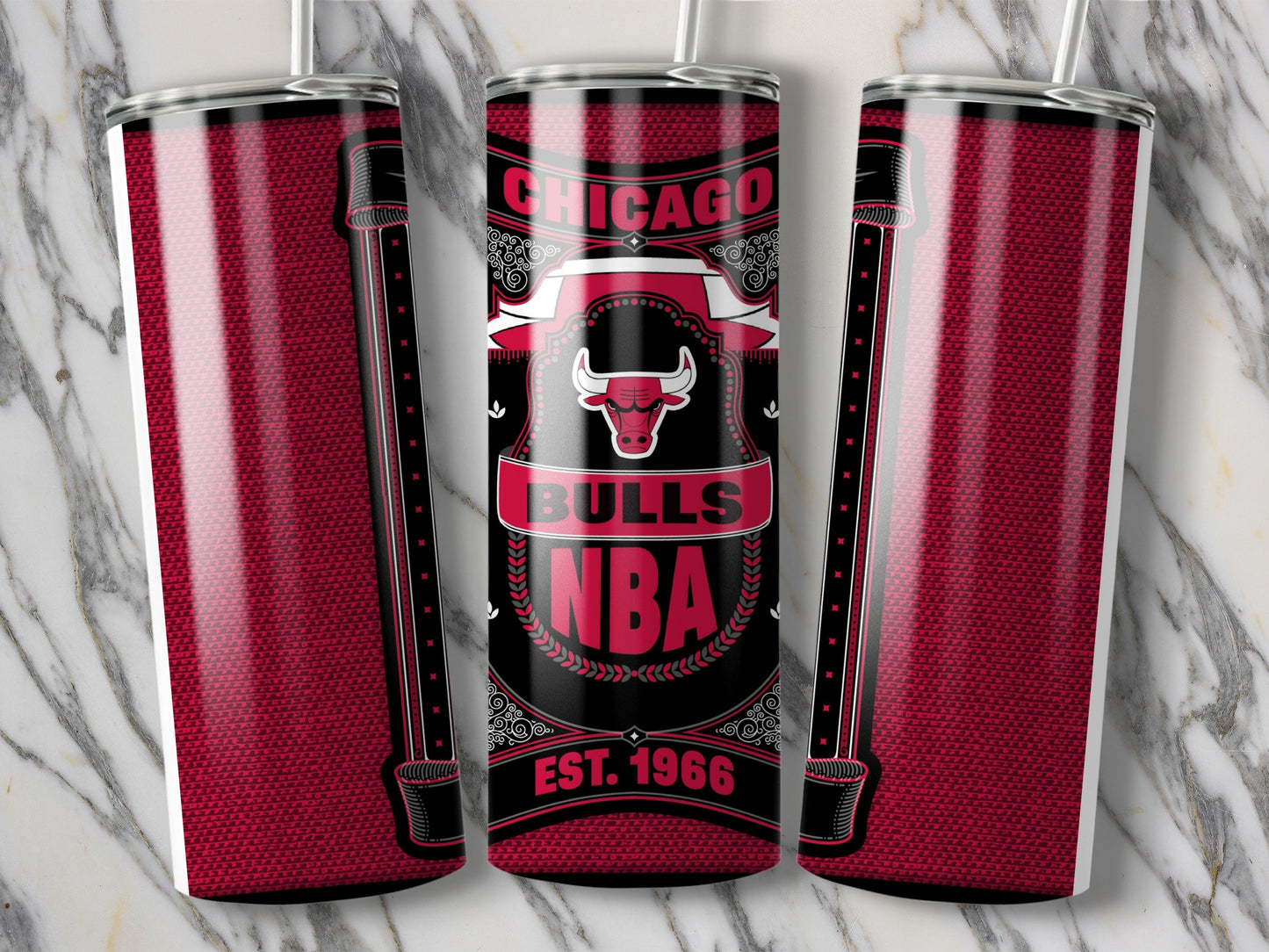 Chicago Bulls NBA Established 1966 Graphic Tumbler