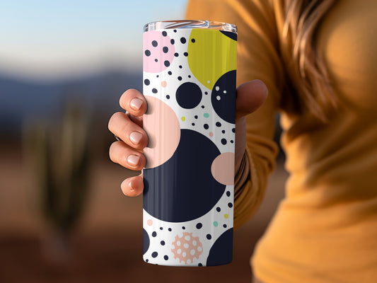 Colorful Geometric Pattern Insulated Tumbler Product