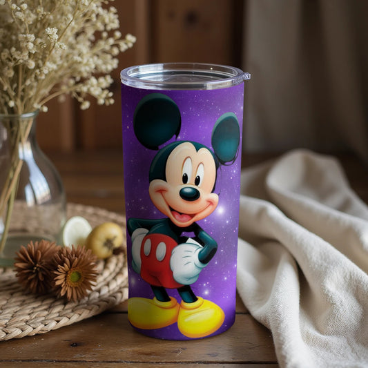 Purple Disney Mickey Mouse Tumbler for Kids and Adults