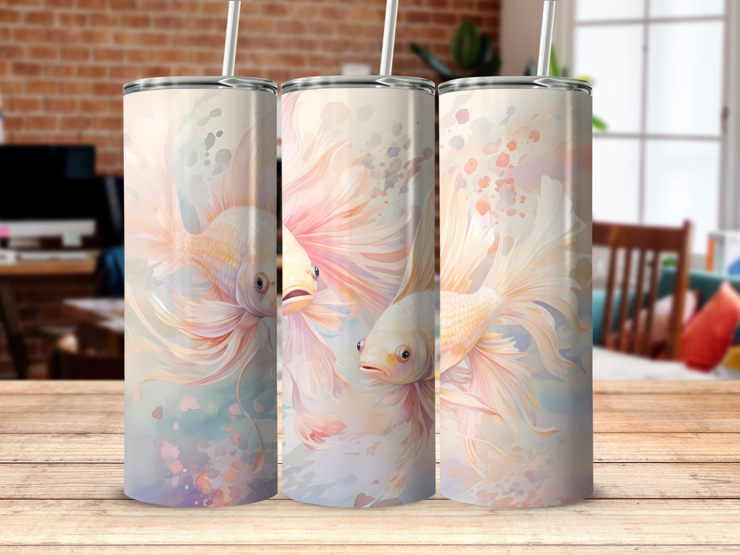 Watercolor Goldfish Art Serene Aquatic Design product type