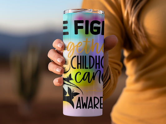 Together We Fight Childhood Cancer Awareness Tumbler