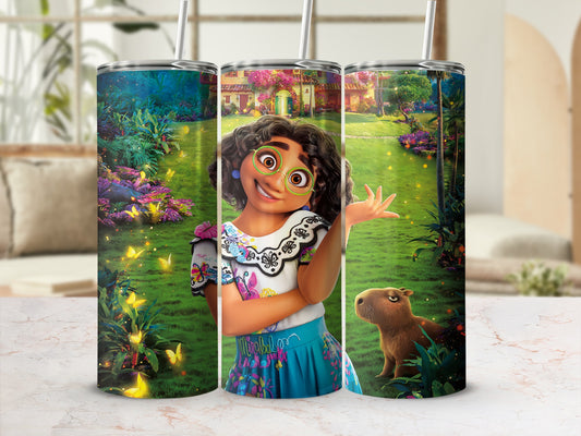 Encanto Garden Scene with Character Tumbler Cup