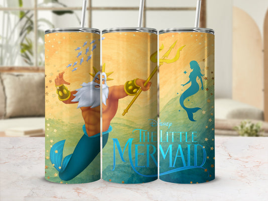 Disney The Little Mermaid King Triton Tumbler Cup