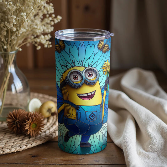 Cheerful Minion Artwork Tumbler for Kids and Adults