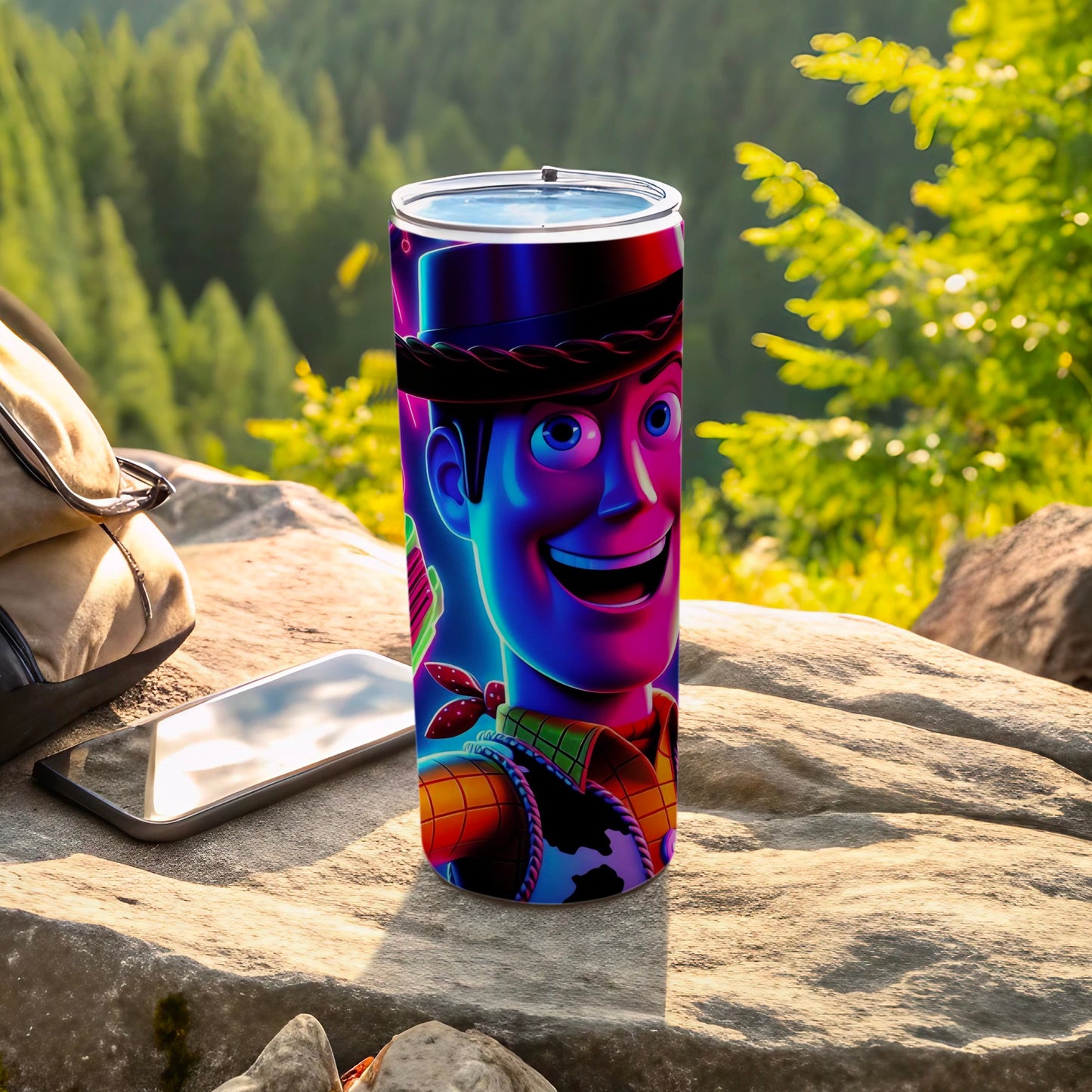Animated Cowboy Character Stainless Steel Tumbler