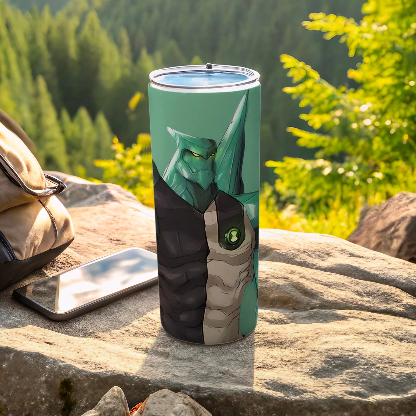 Ben 10 Themed Alien Design Tumbler for Outdoor Use