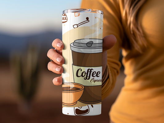 Coffee Express Design Insulated Travel Mug 20 oz