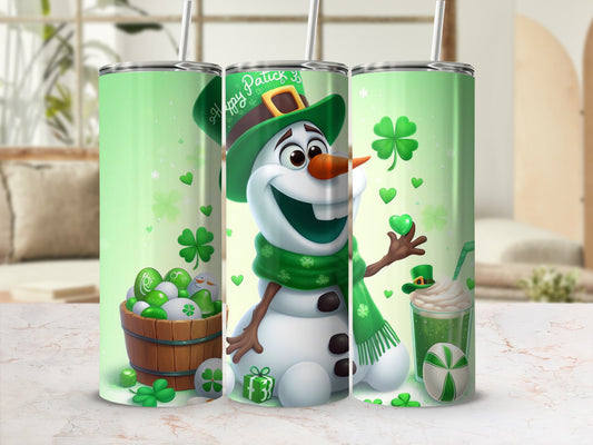 Frosty Leprechaun St. Patrick's Day Tumbler Flask