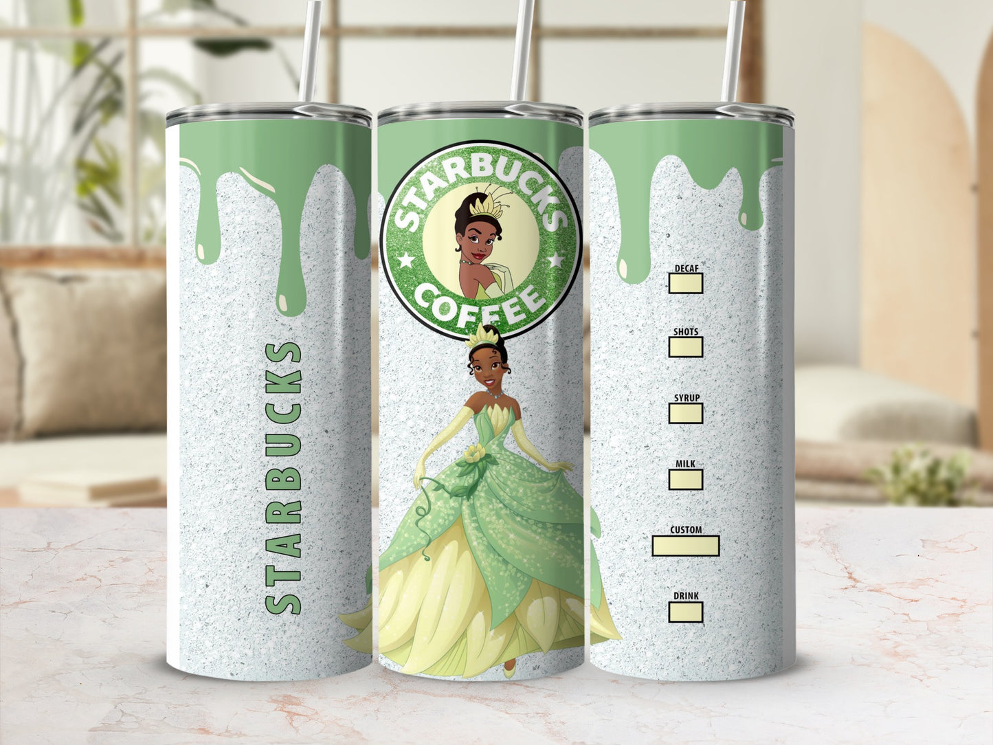 Starbucks Coffee Princess Tumbler Customizable Drink Options