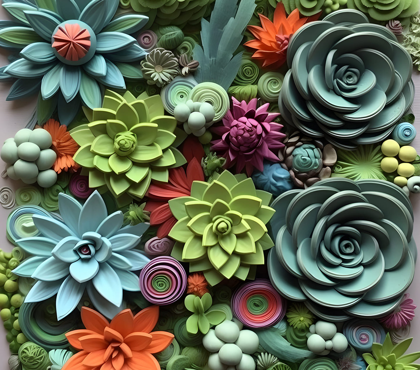 Succulents tumbler