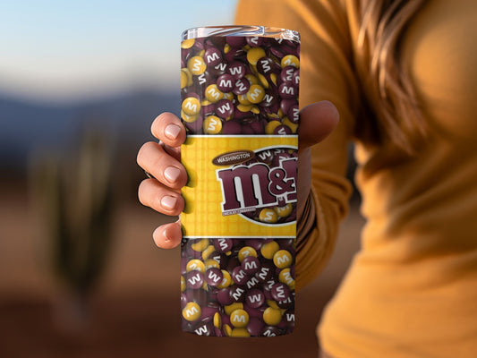 Washington Chocolate Commanders Winning Size M and Ms Tumblers