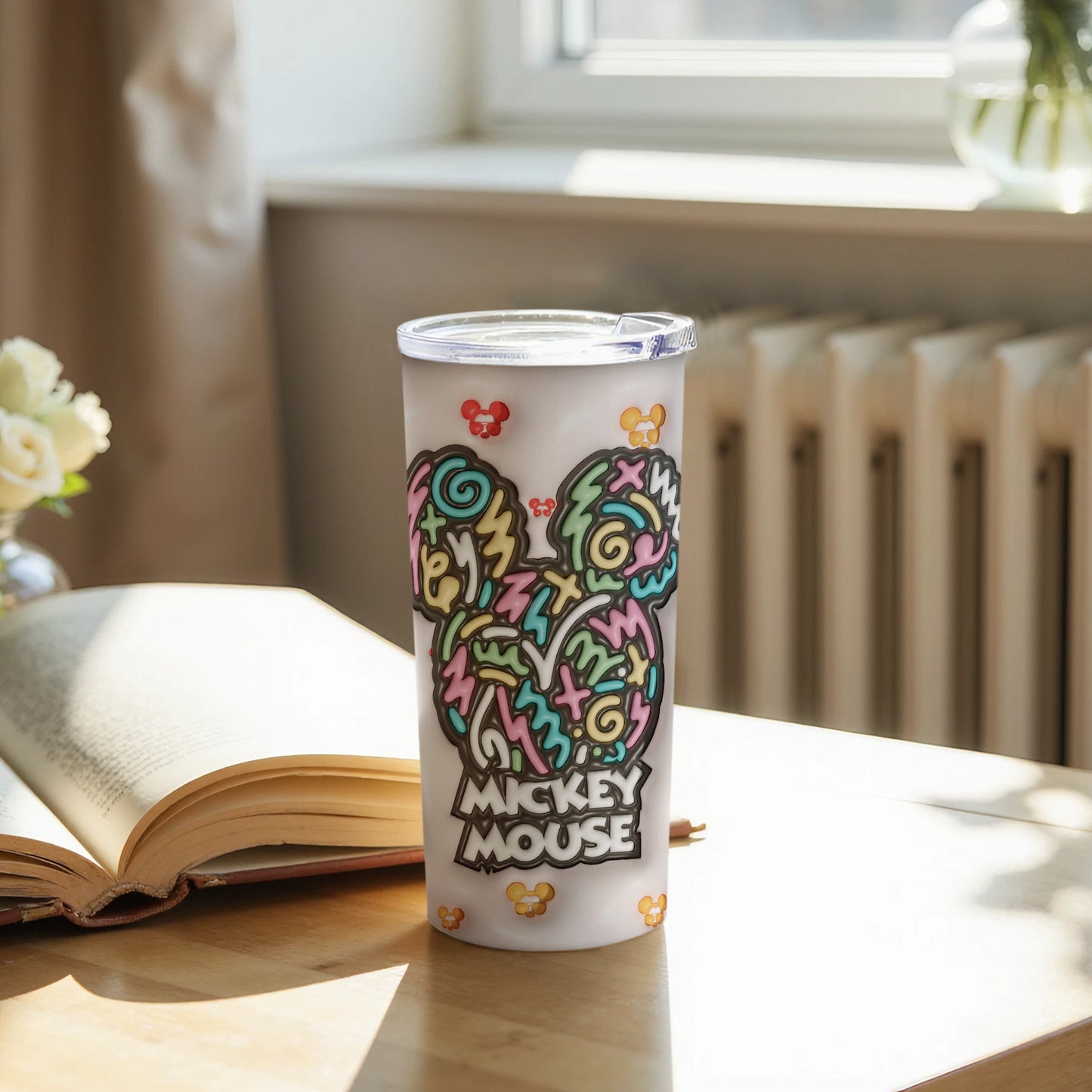 Mickey Mouse Colorful Pattern Design Tumbler