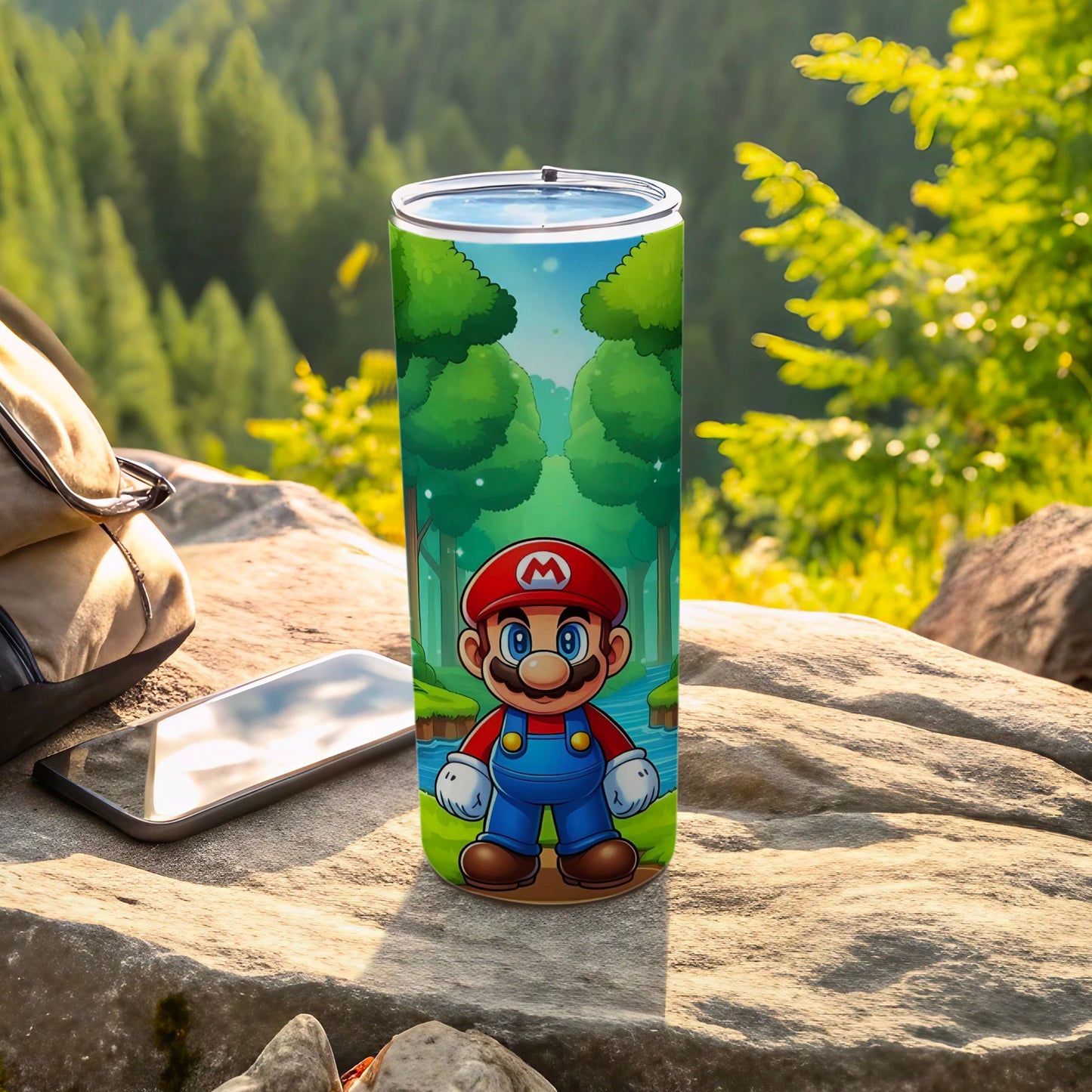 Mario Forest Adventure Travel Tumbler for Gamers
