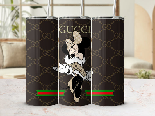 Stylish Mouse-Themed Patterned Tumbler Design