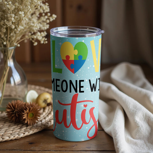 Love Someone with Autism Tumbler
