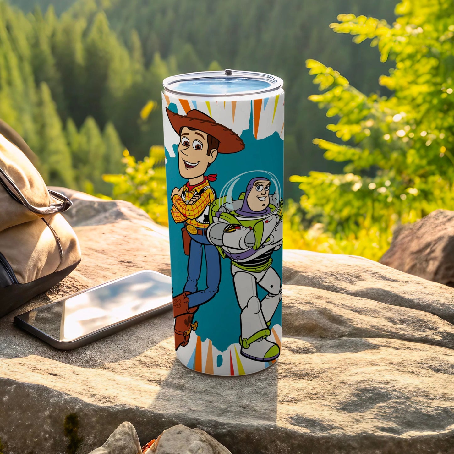 Toy Story Characters Woody and Buzz Tumbler