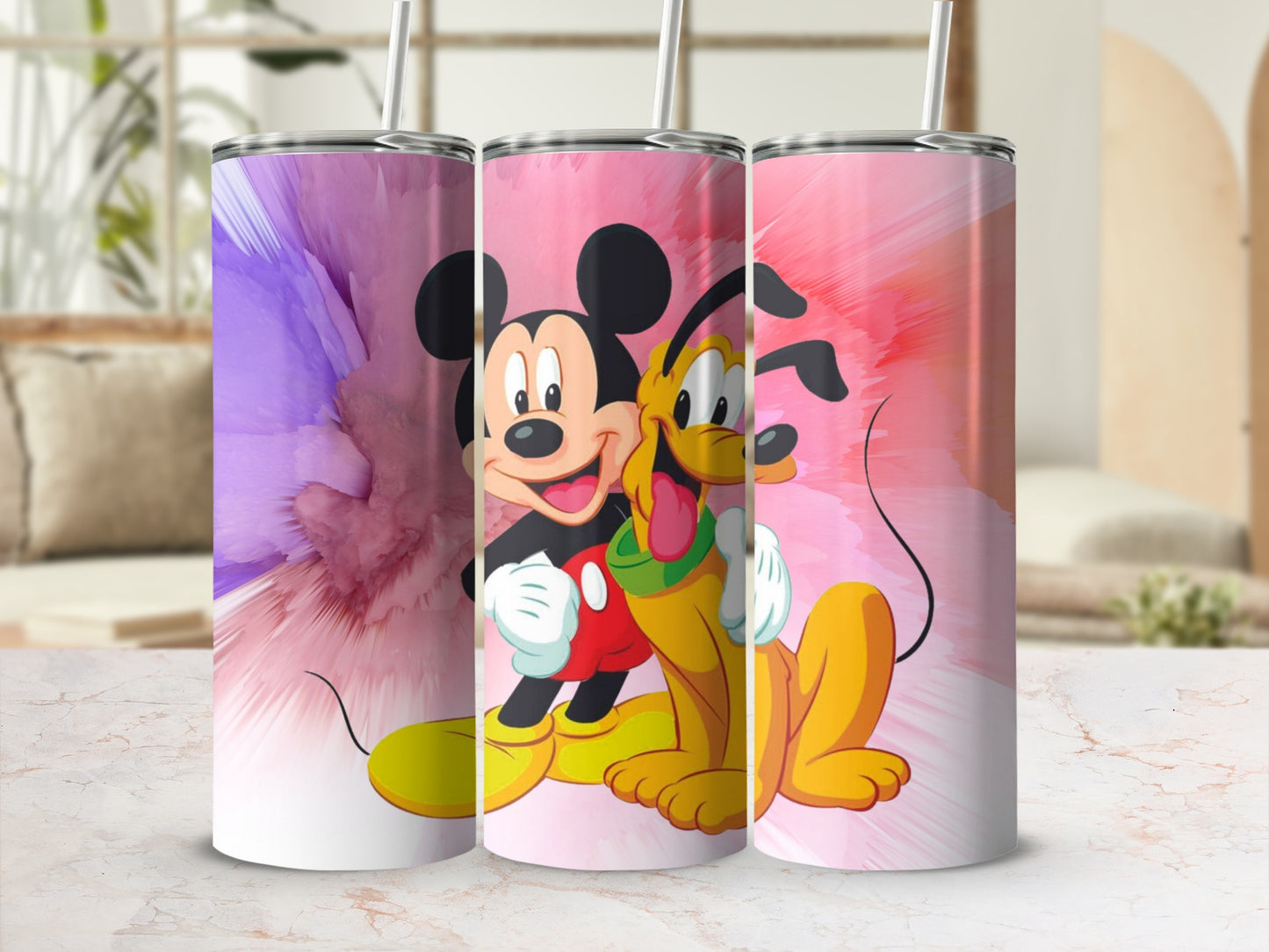 Colorful Cartoon Characters Drinkware Tumblers