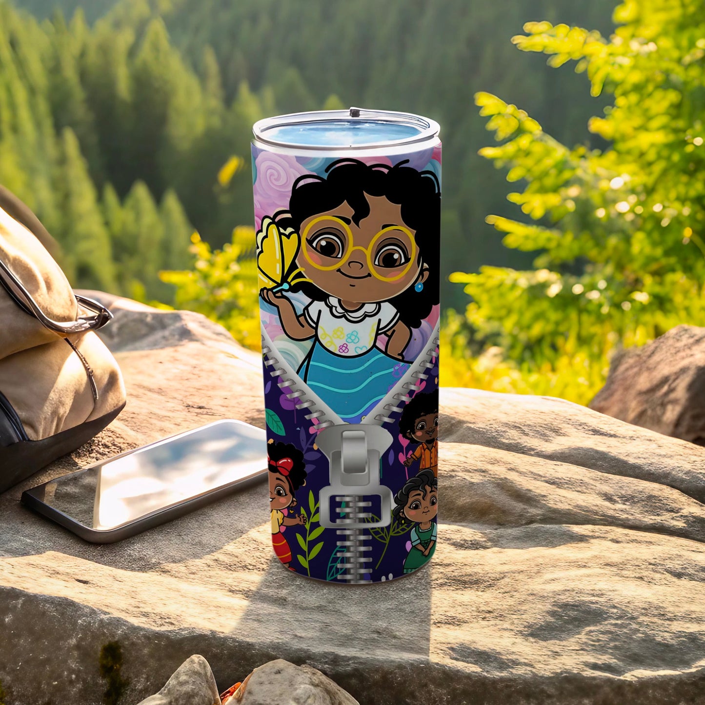 Cute Cartoon Forest Adventure Insulated Travel Tumbler