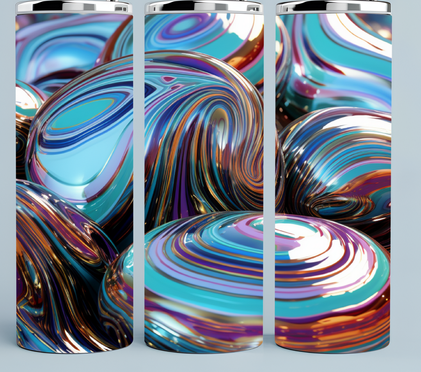 Metallic Bubble Tumbler