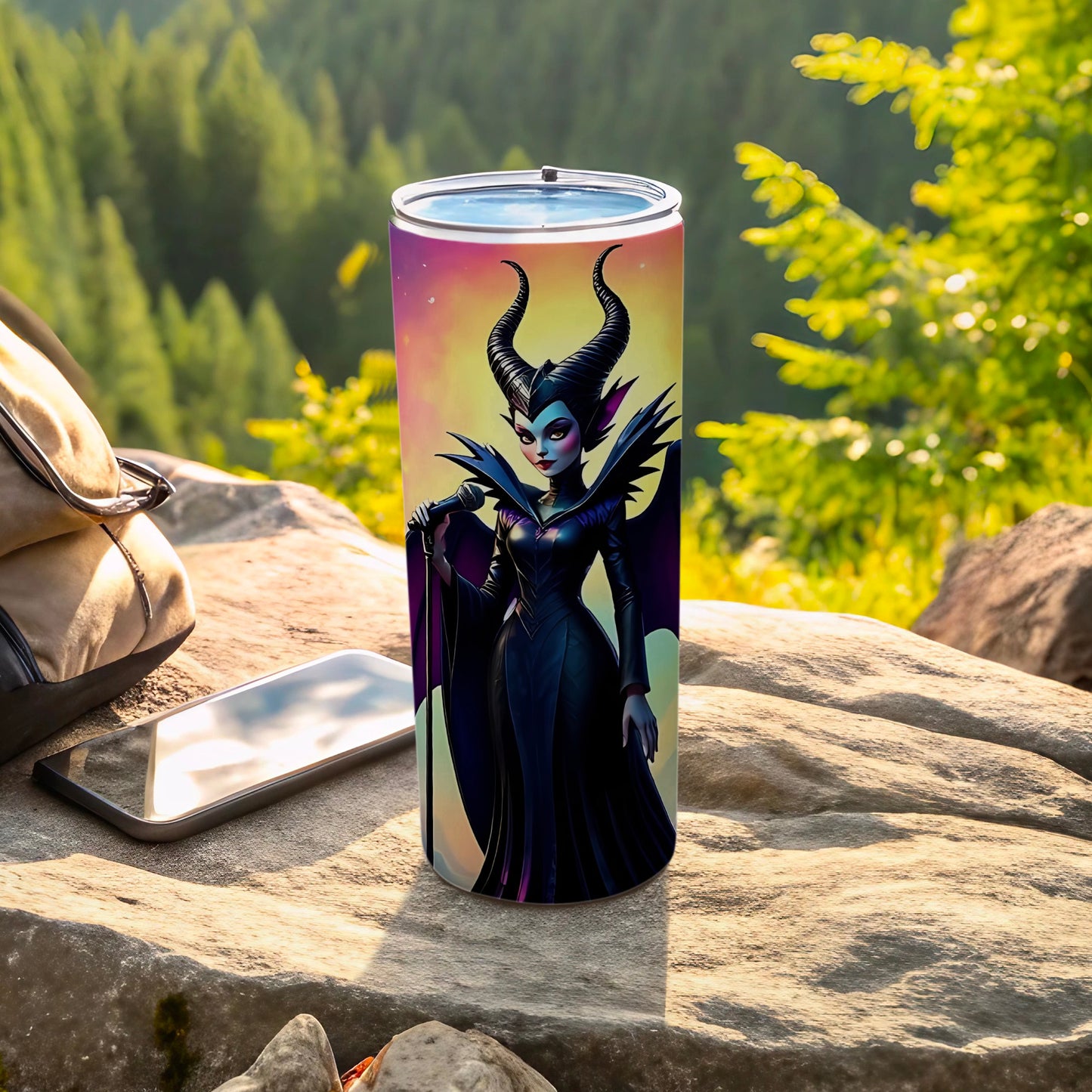 Villain Themed Tumbler with Lid Travel Mug