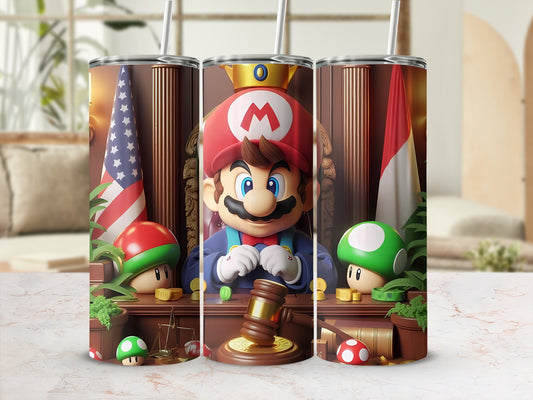 Mario Judge Courtroom USA Indonesia Tumbler