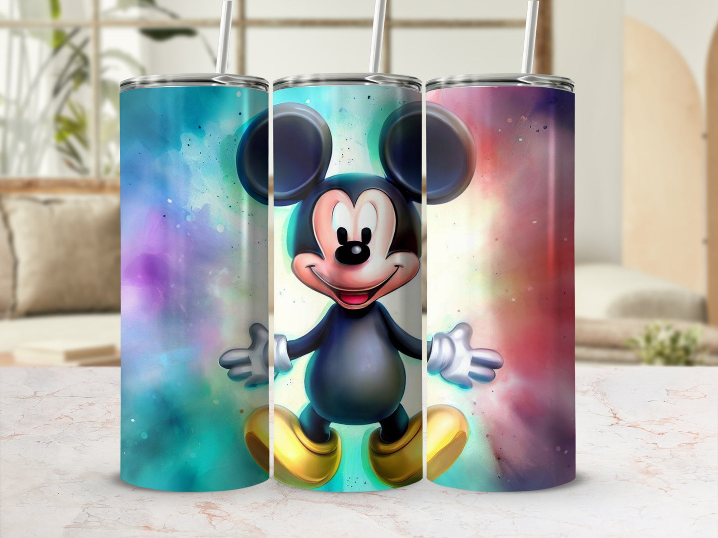Mickey Mouse Colorful Stainless Steel Tumbler