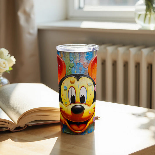 Colorful Character Tumbler with Cartoon Illustration