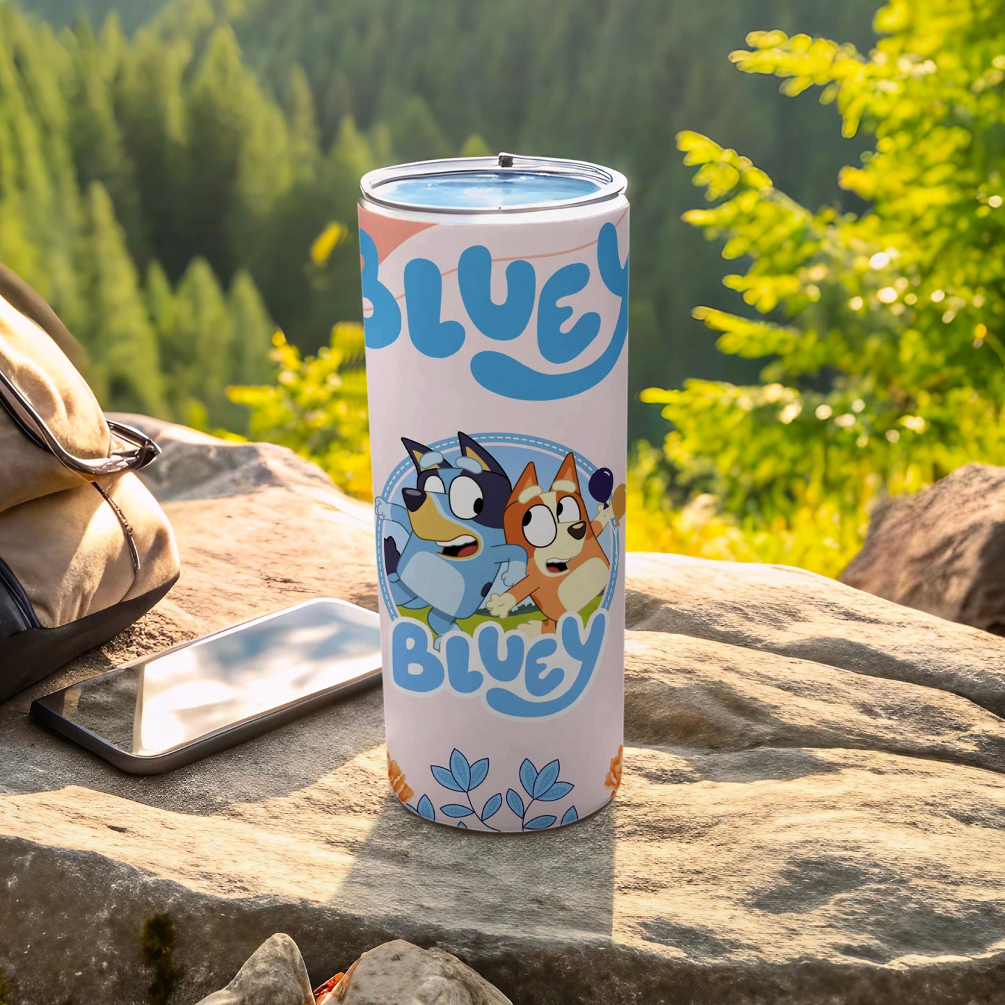 Bluey Cartoon Characters Themed Tumbler Cup