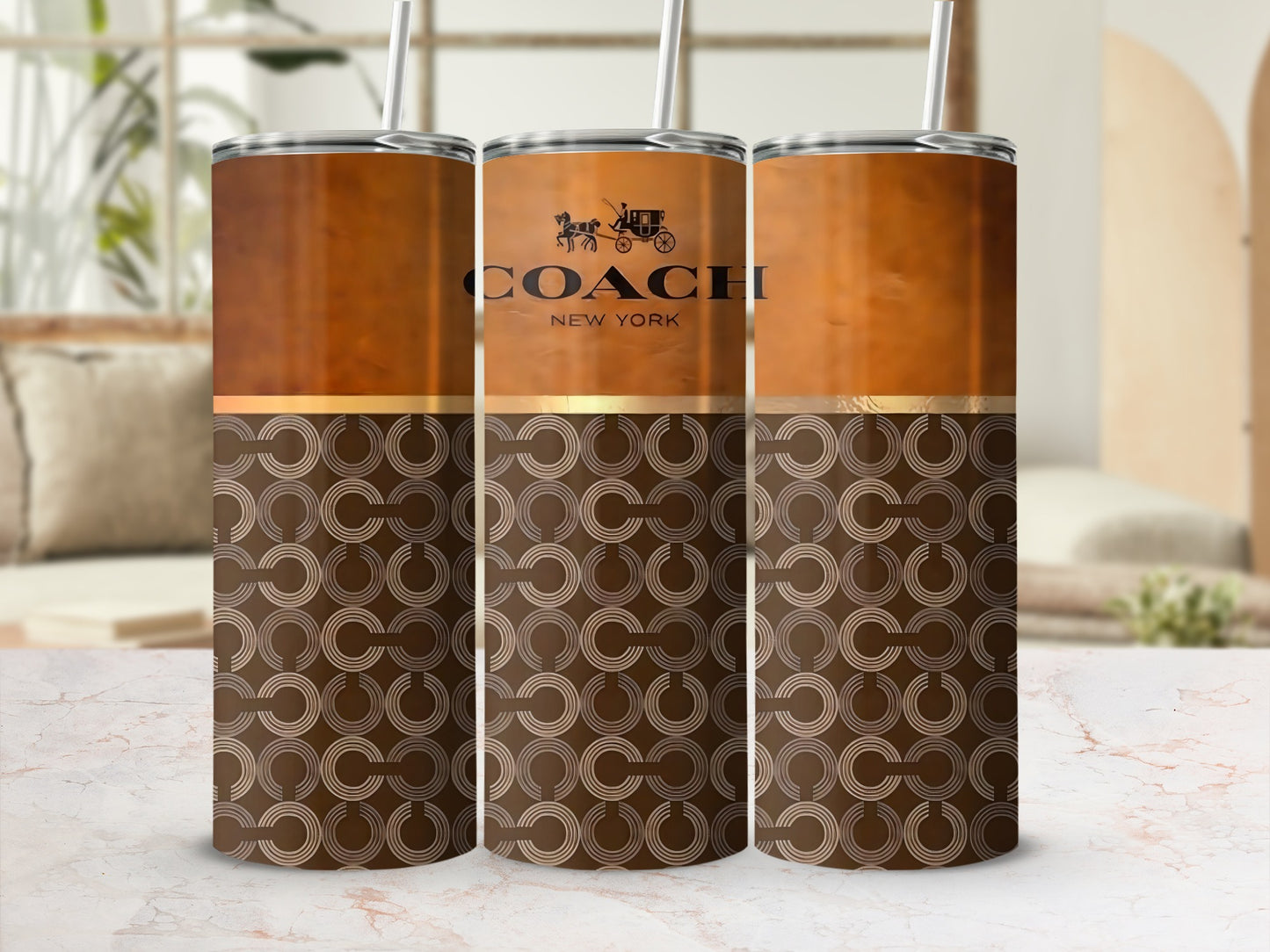 Stylish Designer Tumbler with Elegant Circle Pattern