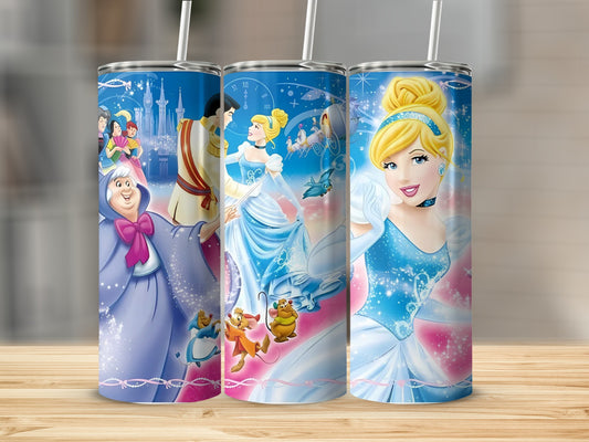 Enchanting Cinderella Fairy Tale Theme Tumbler