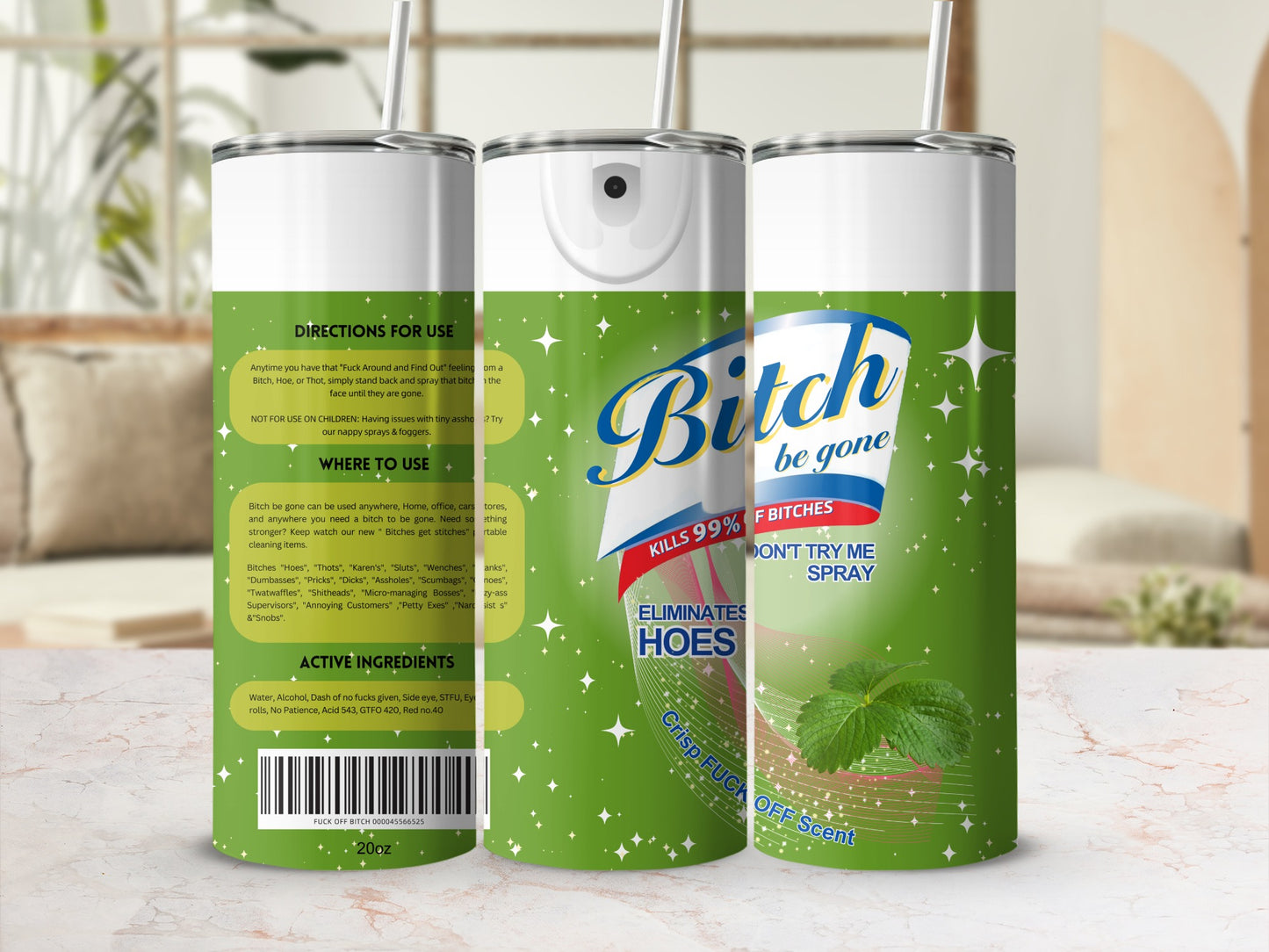 Bitch Be Gone Don't Try Me Spray 200z Cleaning Product
