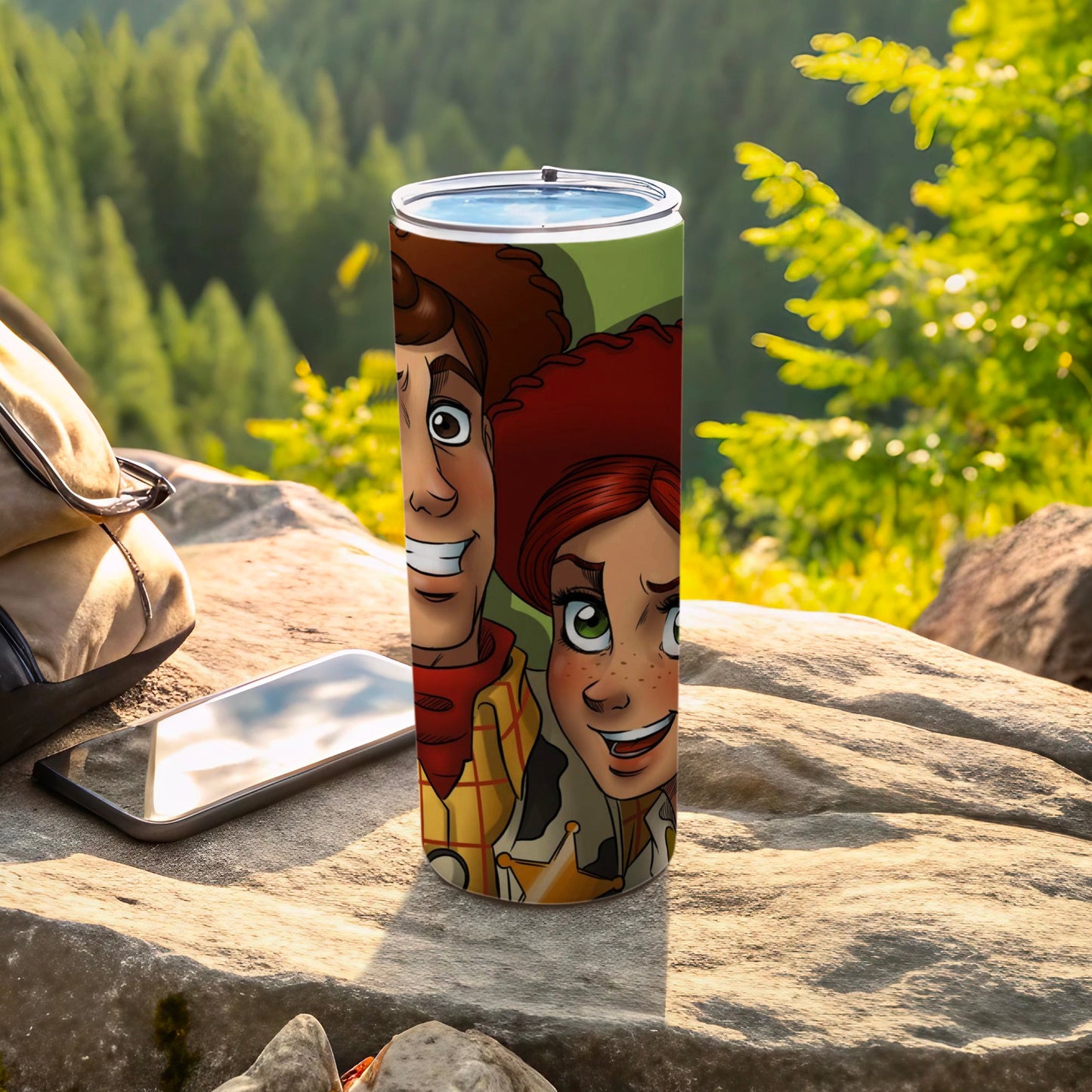 Animated Character Themed Travel Tumbler for Outdoor Use