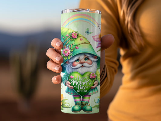 Happy Mother's Day Gnome Design Travel Tumbler