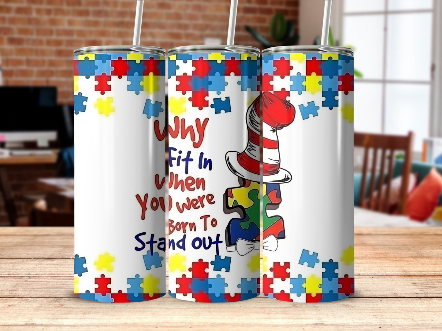 Why Fit In When You Were Born To Stand Out Tumbler