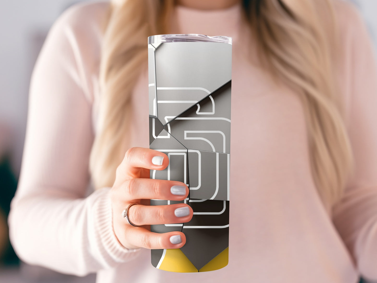 Padres Abstract Mosaic Logo Modern Art Design Tumblers