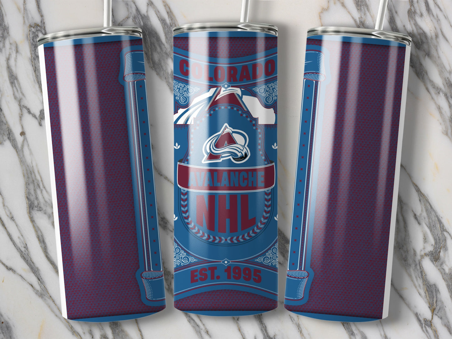 Colorado Avalanche NHL Hockey Team Design Tumbler